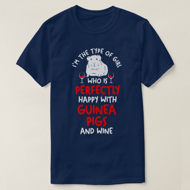 Camiseta Wine Guinea Pig Premium 5671  (Diseño del anverso)