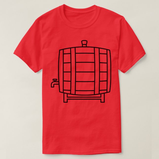 Camiseta Wine Keg 2 (Diseño del anverso)