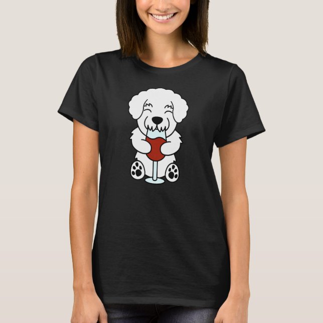 Camiseta Wine Lover Bichon Frise Dog (Anverso)