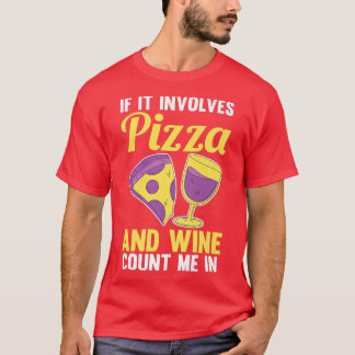 Camiseta Wine Pizza Premium
