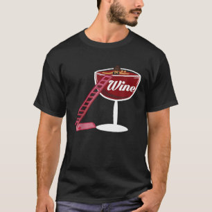 Camiseta Wine pool divertido amante del vino