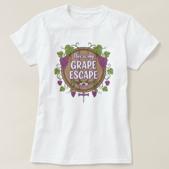 Camiseta Wine Time (Diseño del anverso)