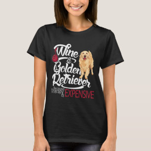 Camiseta Wine Y Golden Retriever