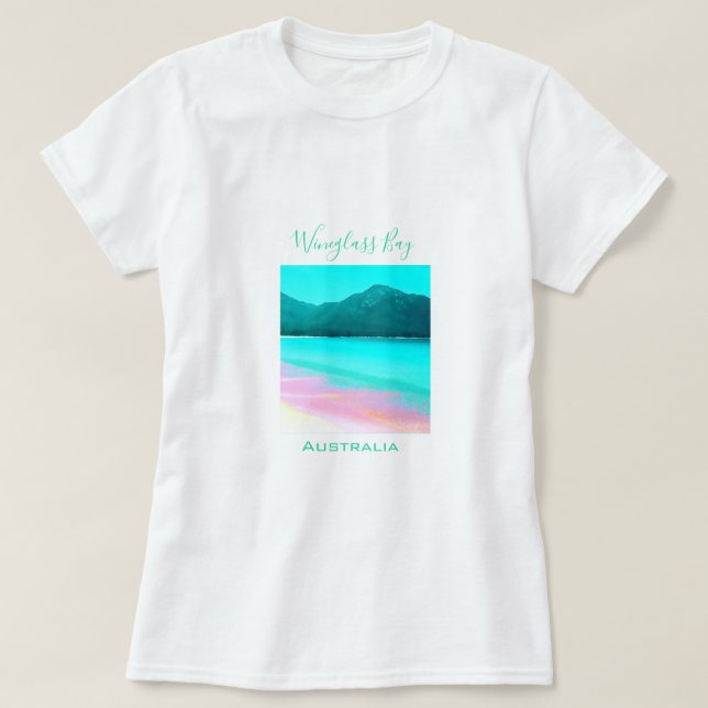 Camiseta Wineglass Bay Tasmania Australia (Diseño del anverso)