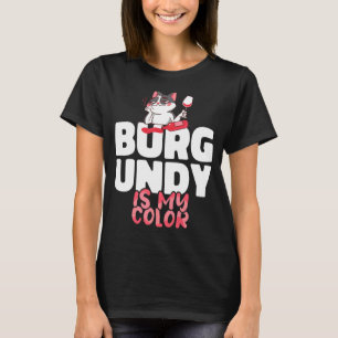 Camiseta Winemaker Vintner Wine Burgundy es mi bebida color