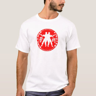 Camiseta Wing Chun Fighter Emblem (Linaje Ip Man) Rojo