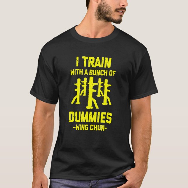 Camiseta Wing Chun Fighter Por Kung Fu Con El Que Entreno (Anverso)