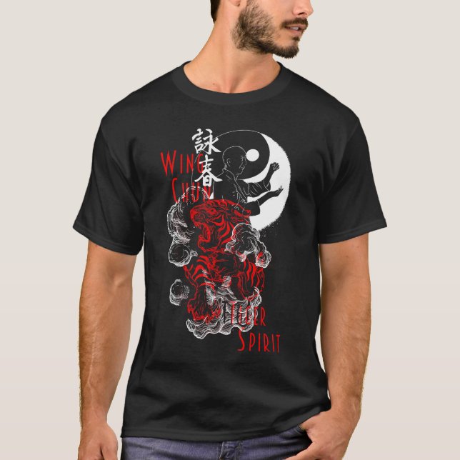 Camiseta Wing Chun Kung Fu Tiger Spirit Martial Arts (Anverso)