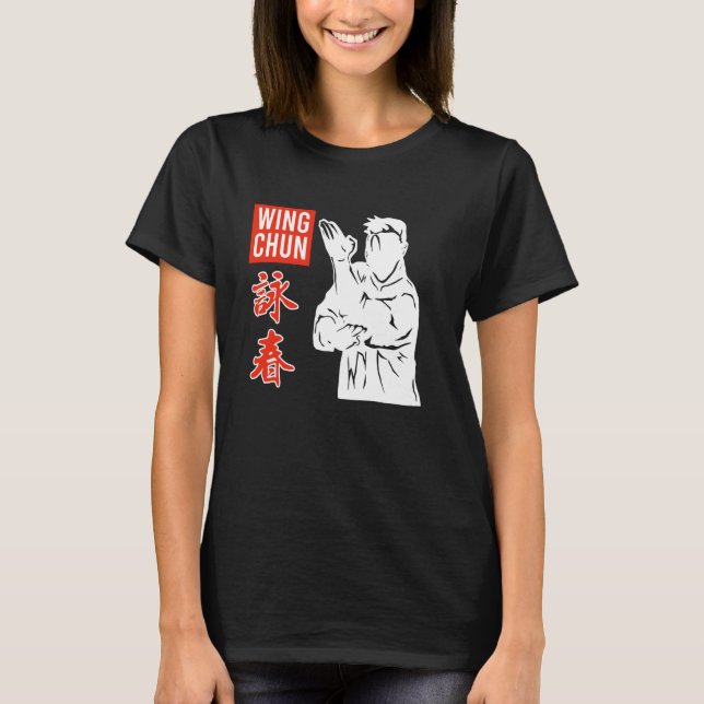 Camiseta Wing Chun Maestro chino de Shaolin Wing China Tsun (Anverso)