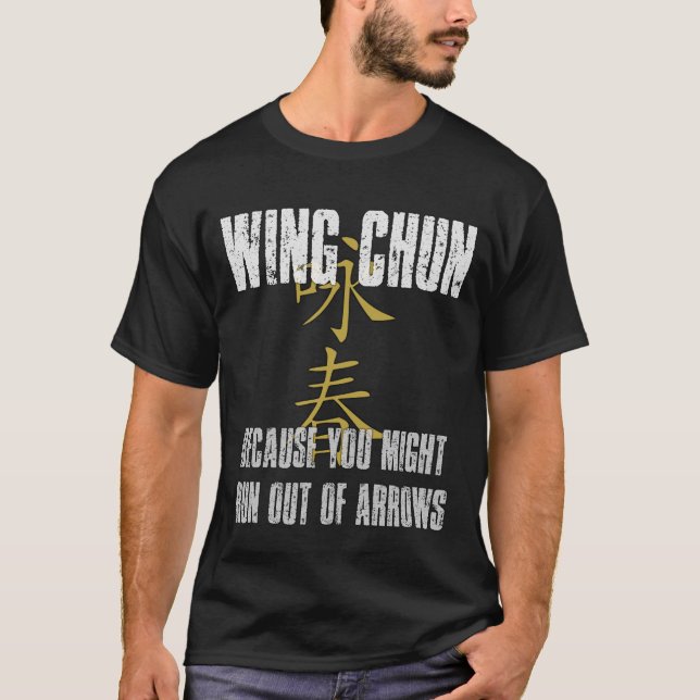 Camiseta Wing Chun, no arrows (Anverso)