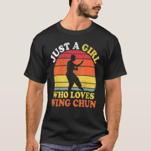 Camiseta Wing Chun Vintage Retro Solo Una Chica Que Ama Win
