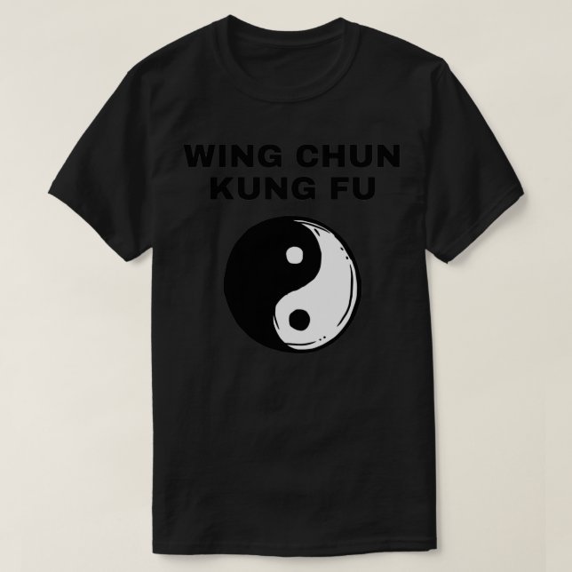 Camiseta Wing Chung Kung Fu Yin Yang diseño para Wing Chun  (Diseño del anverso)