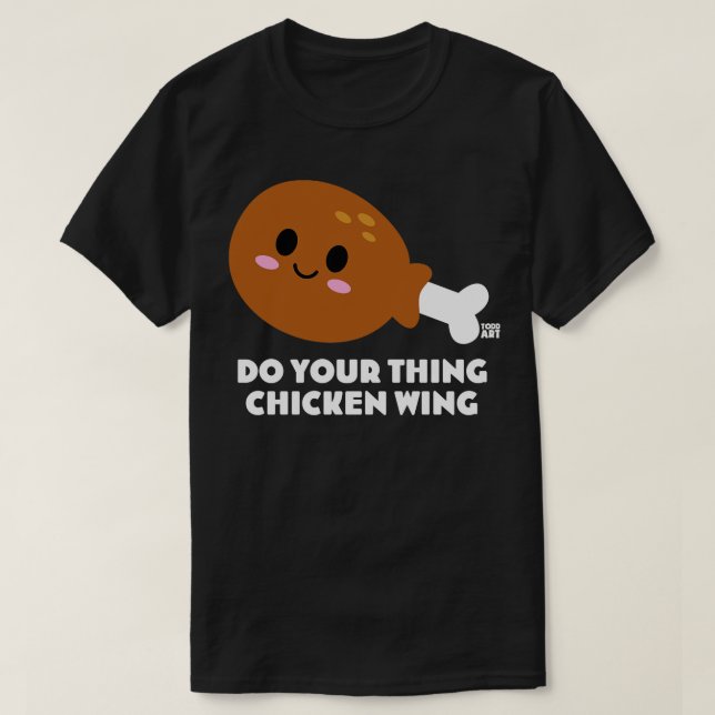 CAMISETA WING DE CHICKEN (Diseño del anverso)