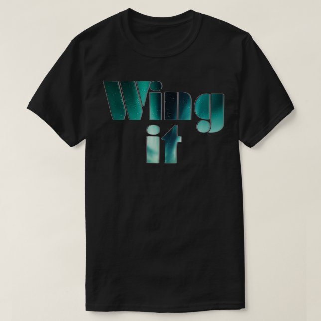 Camiseta Wing it (Diseño del anverso)