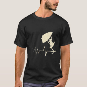 Camiseta Wing Surf Heartbeat Wing Foiler, Relieve metalizad