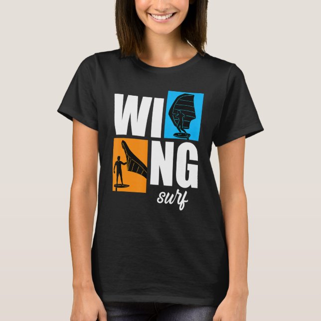 Camiseta Wing Surf Wingfoil Wingsurf Retro (Anverso)