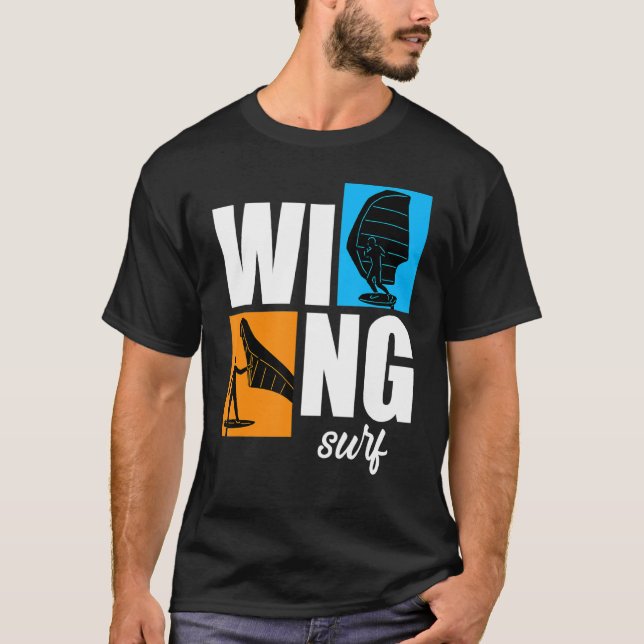 Camiseta Wing Surf Wingfoil Wingsurf Retro (Anverso)