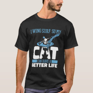 Camiseta Wing Surfer Cat Relieve metalizado Wing Surfing