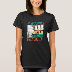 Camiseta Wing Surfing Dad Relieve metalizado Papá Padre Día