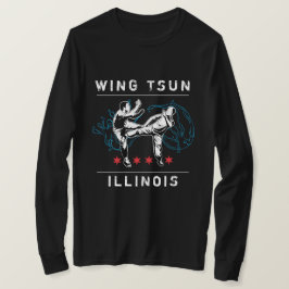 Camiseta Wing Tsun Illinois - Línea horizontal
