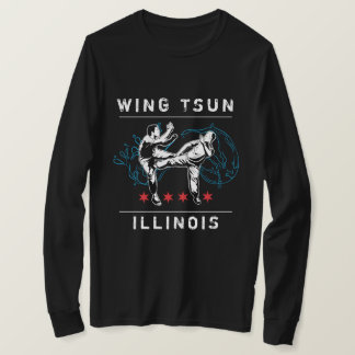 Camiseta Wing Tsun Illinois - Línea horizontal
