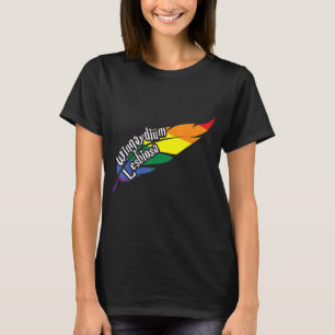 Camiseta Wingaydium Lesbiosa Bandera Del Corazón Lgbt Gay P