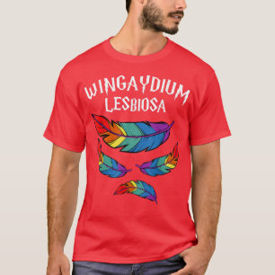 Camiseta Wingaydium Lesbiosa Rainbow Orgullo LGBT Gay Lesbi