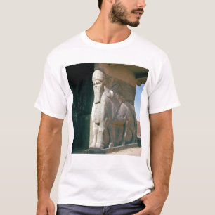 Camiseta Winged humano-dirigió el toro, período Neo-Asiri