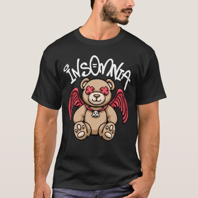 Camiseta Winged Teddy Bear streetwear (Anverso)