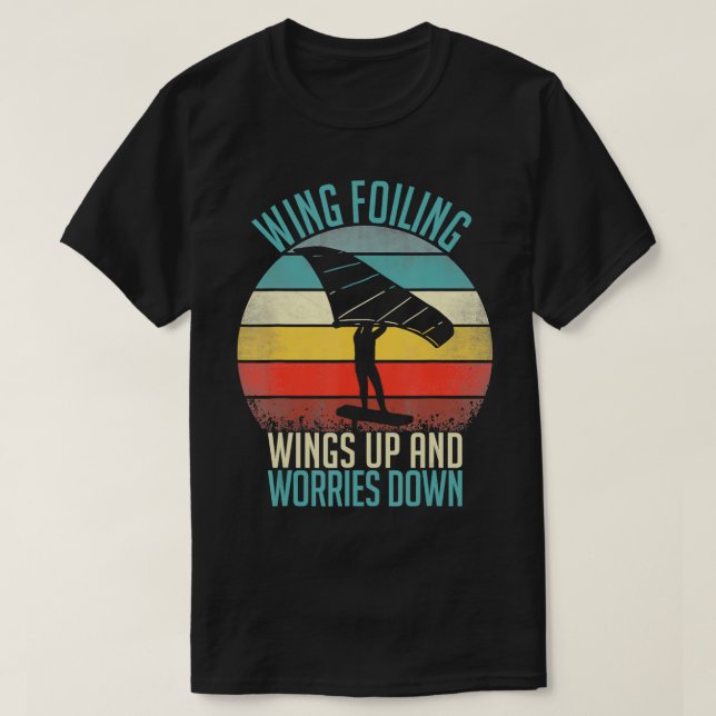 Camiseta WingFoil Wing Surf Wingfoiling Hydrofoil Foilboard (Diseño del anverso)