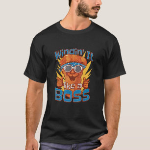 Camiseta Wingin' como un jefe que celebra el amor por el po