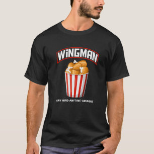 Camiseta Wingman gracioso cualquier cosa en cualquier momen