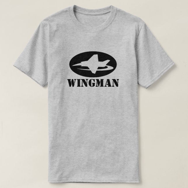 Camiseta Wingman para el mejor novio del boda (Diseño del anverso)