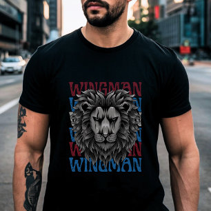 Camiseta Wingman Vintage - Declaración de hermano divertida