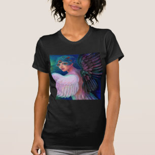 Camiseta Wings del pavo real de señora de la dualidad