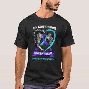 Camiseta Wings Heart Verde azulado Morple Son Conciencia Pr
