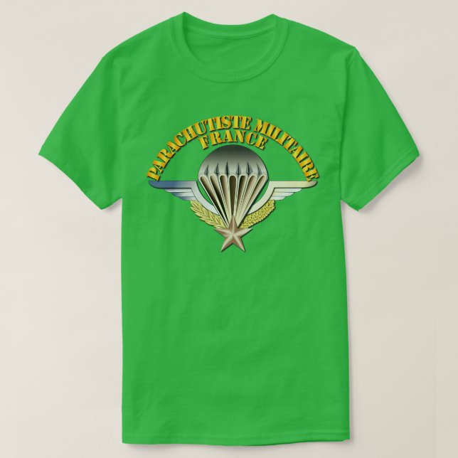 Camiseta Wings Parachutiste Militaire Francia (Diseño del anverso)