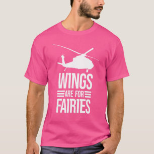 Camiseta Wings Son Para Feries Helicopter Aviator