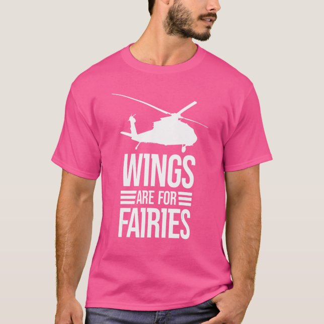 Camiseta Wings Son Para Feries Helicopter Aviator (Anverso)