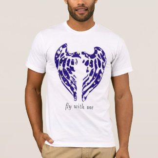 Camiseta wings_stars2, mosca conmigo