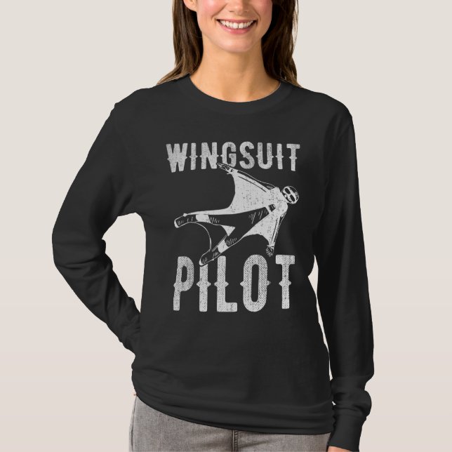 Camiseta Wingsuit Pilot Wingsuit Volador Profesional Wingsu (Anverso)