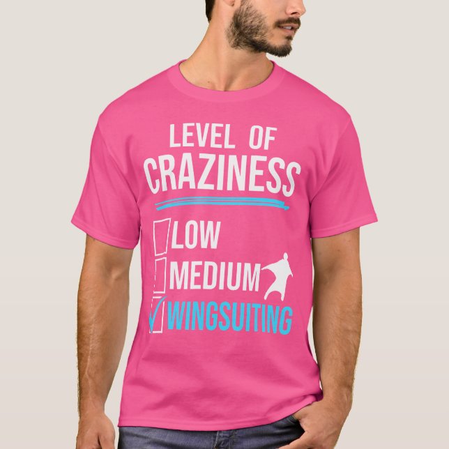 Camiseta Wingsuit Volando Nivel De Craña Wingsualidad Sky (Anverso)
