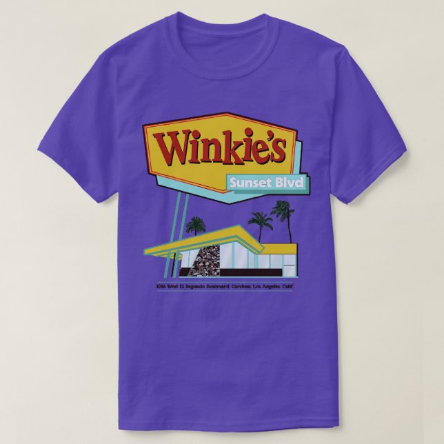 Camiseta Winkies Restaurant Mulholland Drive (Diseño del anverso)