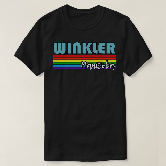 Camiseta Winkler Manitoba Pride Winkler LGBT Gift LGBTQ Su (Diseño del anverso)