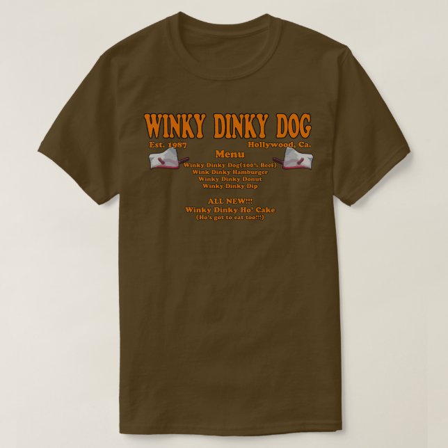 Camiseta Winky Dinky Dog  (Diseño del anverso)