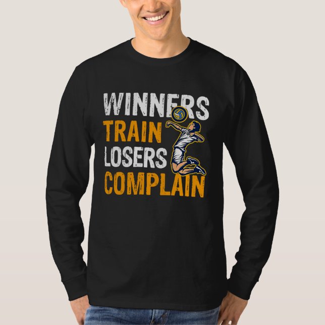 Camiseta Winners Train Losers Complain Street Workout Ball  (Anverso)