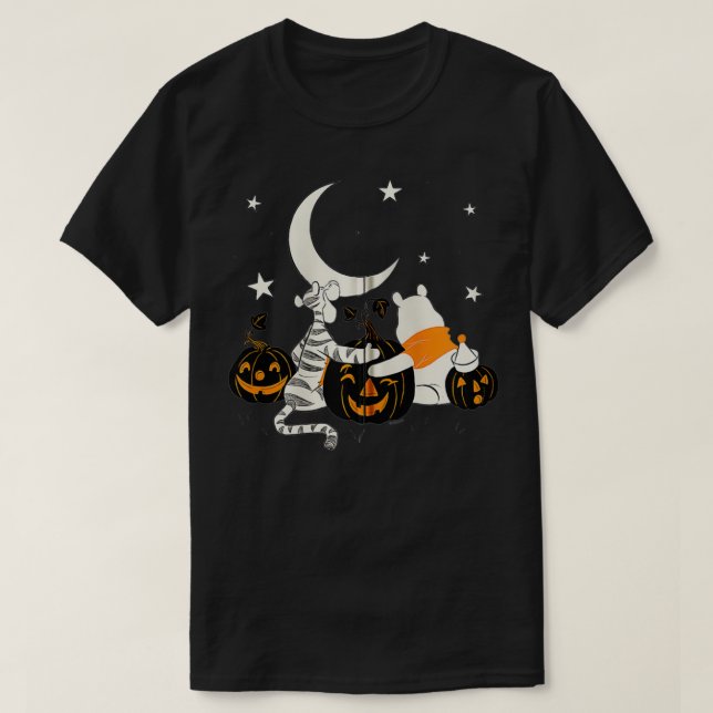 Camiseta Winnie del Tigre Pooh de Halloween y la calabaza P (Diseño del anverso)