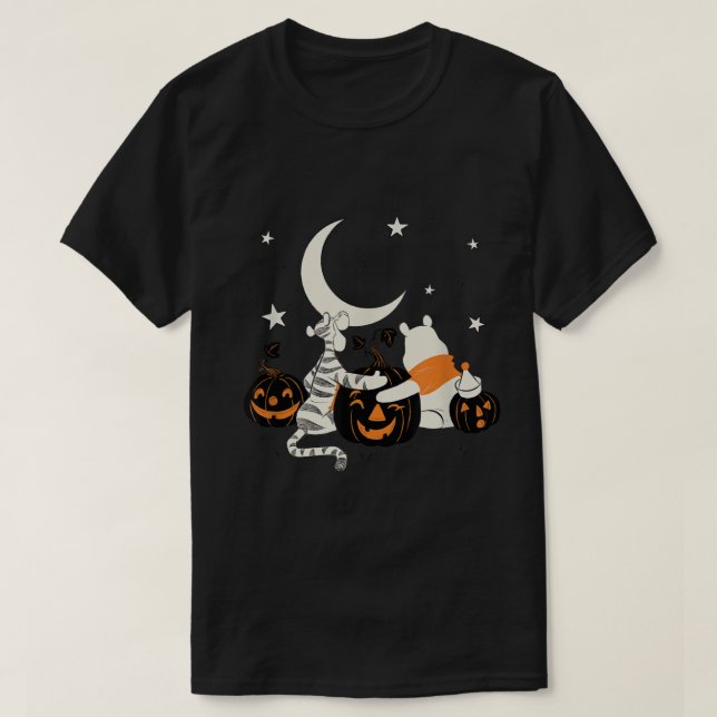 Camiseta Winnie del Tigre Pooh de Halloween y la calabaza P (Diseño del anverso)