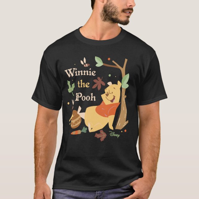Camiseta Winnie the Pooh - Oso Pooh bajo árbol y miel (Anverso)