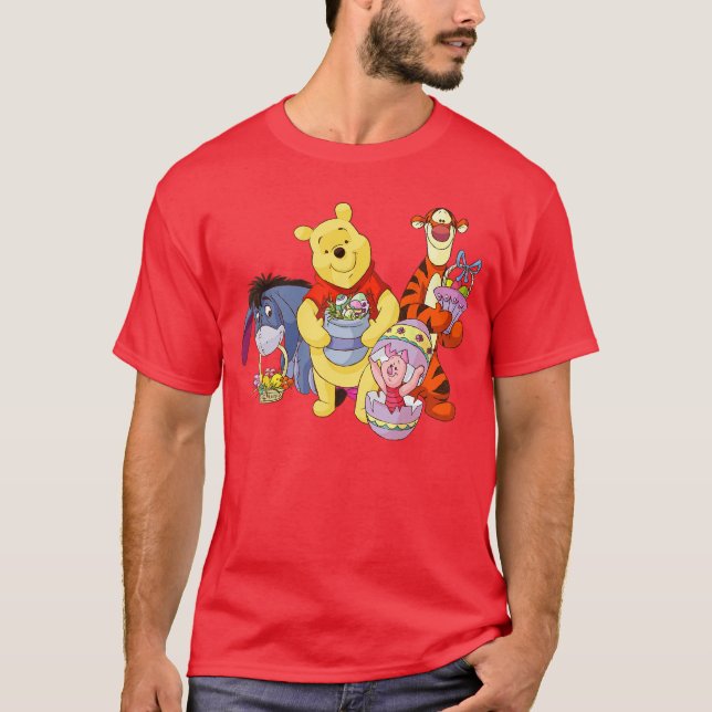 Camiseta Winniehe Pooh Easter Characters retro (Anverso)